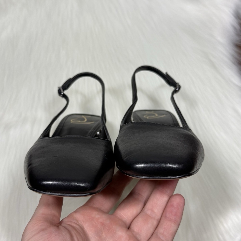 Sam Edelman Women's Size 7 Black Rhinestone Terra Slingback Pump Heels - Picture 4 of 13